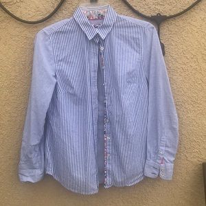Talbots stripe button up, worn twice